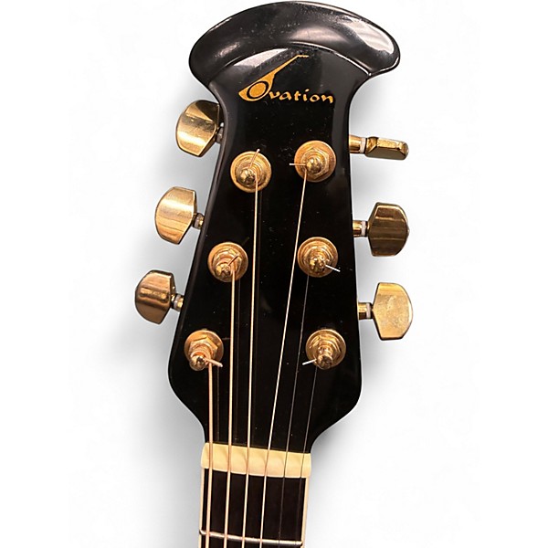 Used Ovation Celebrity CC44 Black Acoustic Electric Guitar