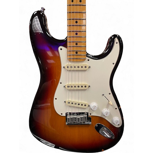 Vintage 1987 Fender American Standard Stratocaster 3 Tone Sunburst Solid Body Electric Guitar