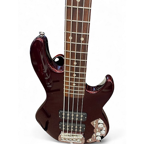 Used G&L USA L2500 5 String RED SPARKLE Electric Bass Guitar