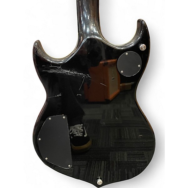 Used Silvertone Pual stanley PSSM1 Black Solid Body Electric Guitar