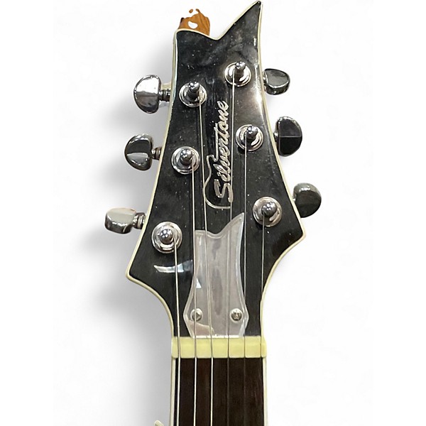 Used Silvertone Pual stanley PSSM1 Black Solid Body Electric Guitar