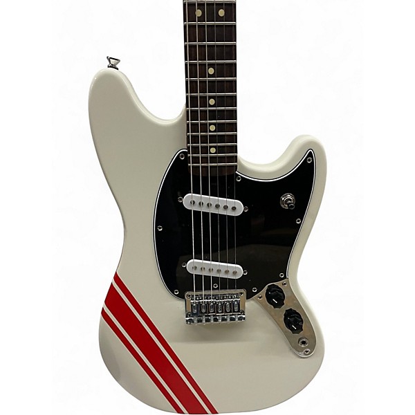 Used Squier MUSTANG Olympic White Solid Body Electric Guitar