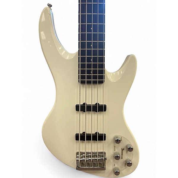 Used De Armond Pilot V Alpine White Electric Bass Guitar