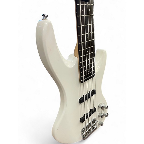 Used De Armond Pilot V Alpine White Electric Bass Guitar