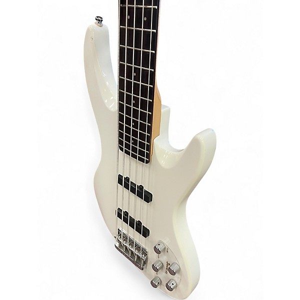 Used De Armond Pilot V Alpine White Electric Bass Guitar