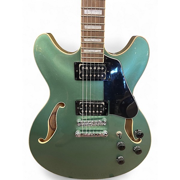 Used Ibanez AS73 Artcore Green Hollow Body Electric Guitar