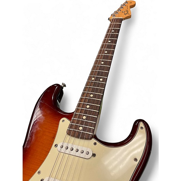 Used Fender Deluxe Stratocaster Tobacco Sunburst Solid Body Electric Guitar