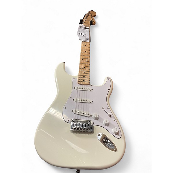 Used Squier Standard Stratocaster Olympic White Solid Body Electric Guitar