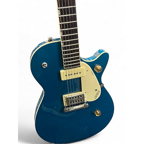 Used Gretsch Guitars G2215-P90 Streamliner Junior Metallic Aqua Marine Solid Body Electric Guitar