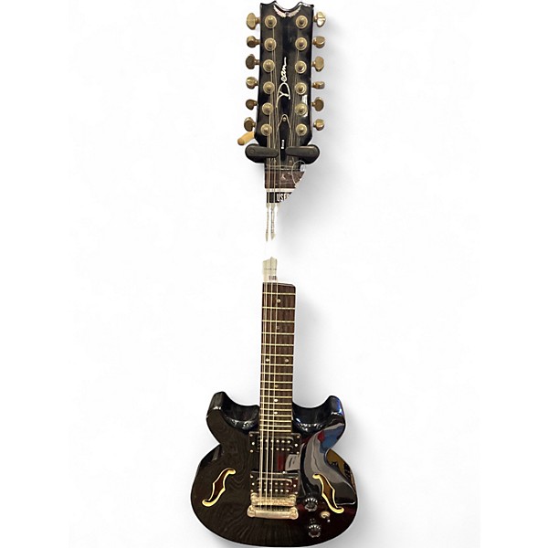 Used Dean Boca 12 Black Solid Body Electric Guitar