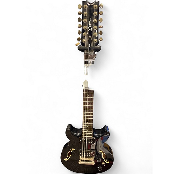 Used Dean Boca 12 Black Solid Body Electric Guitar