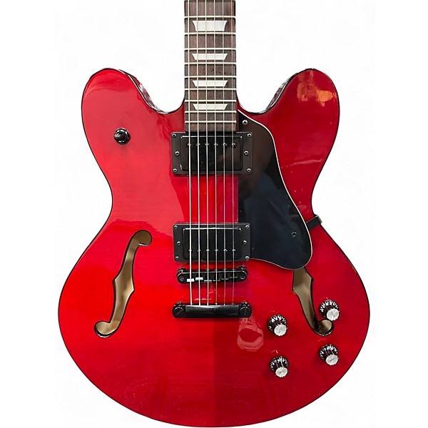 Used Kona Jazz 335 Cherry Red Hollow Body Electric Guitar