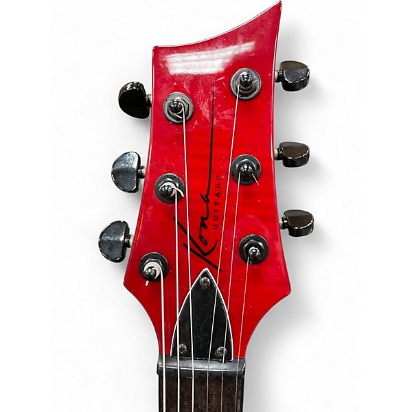 Used Kona Jazz 335 Cherry Red Hollow Body Electric Guitar