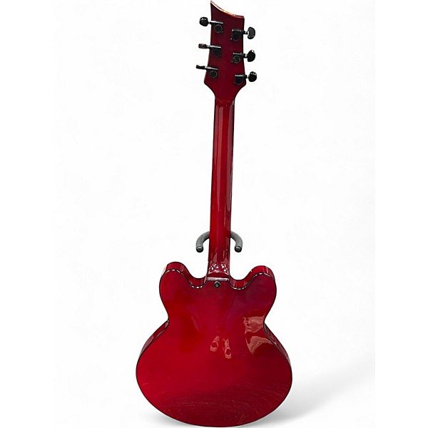 Used Kona Jazz 335 Cherry Red Hollow Body Electric Guitar