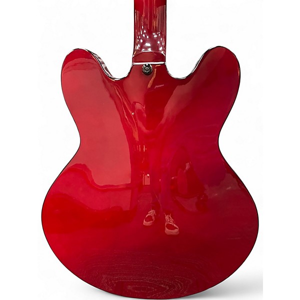 Used Kona Jazz 335 Cherry Red Hollow Body Electric Guitar