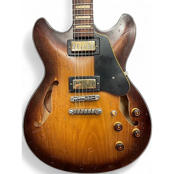 Used Ibanez ASV10ATCL Tobacco Burst Hollow Body Electric Guitar
