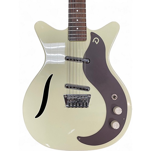 Used Danelectro Vintage 12 String  Vintage White Solid Body Electric Guitar
