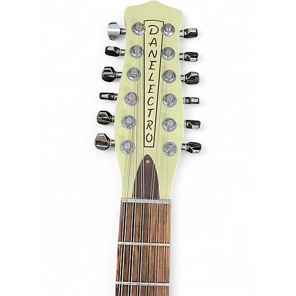 Used Danelectro Vintage 12 String  Vintage White Solid Body Electric Guitar