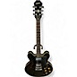 Used Epiphone Dot Ebony Hollow Body Electric Guitar thumbnail