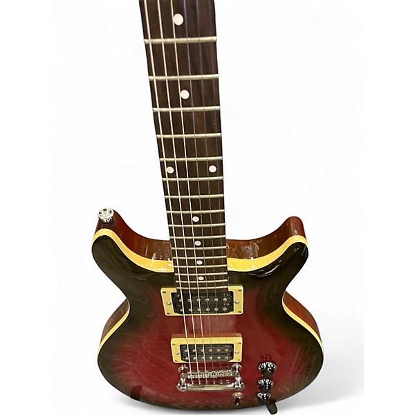 Used Hamer XT MAGENTA BURST Solid Body Electric Guitar