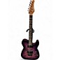 Used Schecter Guitar Research PT STANDARD DIAMOND SERIES PURPLE BURL BURST Solid Body Electric Guitar thumbnail