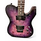 Used Schecter Guitar Research PT STANDARD DIAMOND SERIES PURPLE BURL BURST Solid Body Electric Guitar