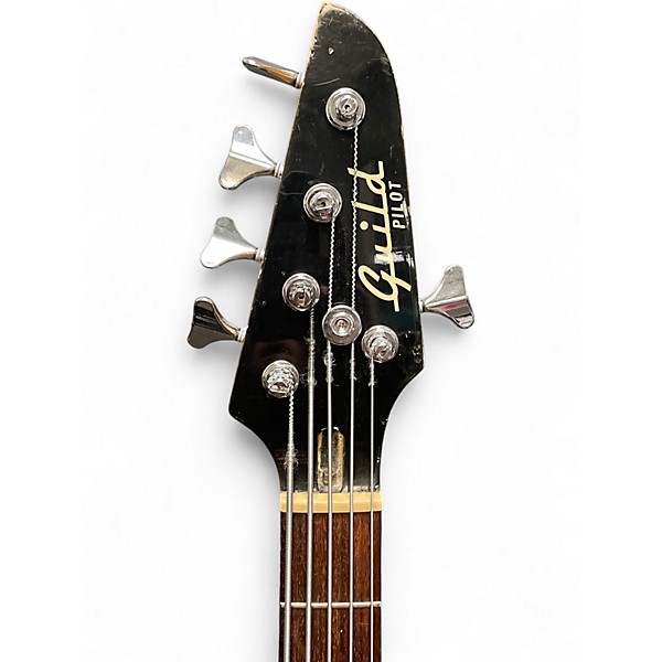 Used Guild pilot white Electric Bass Guitar