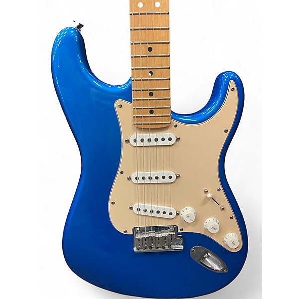 Used 2004 Fender American Standard Stratocaster Blue Solid Body Electric Guitar