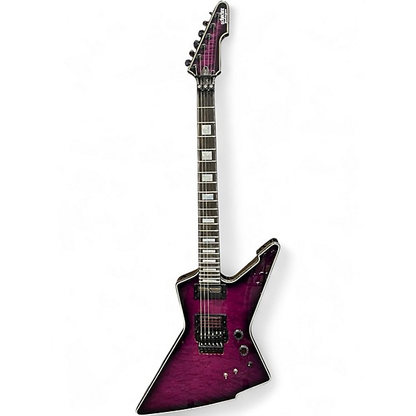 Used Schecter Guitar Research E-1 FRS SPECIAL EDITION TRANS PURPLE BURST Solid Body Electric Guitar