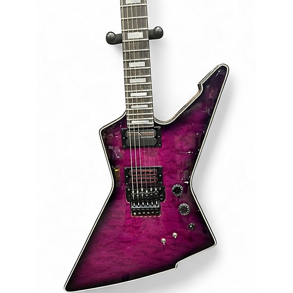 Used Schecter Guitar Research E-1 FRS SPECIAL EDITION TRANS PURPLE BURST Solid Body Electric Guitar