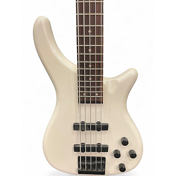 Used Rogue LX205B Pearl White Electric Bass Guitar