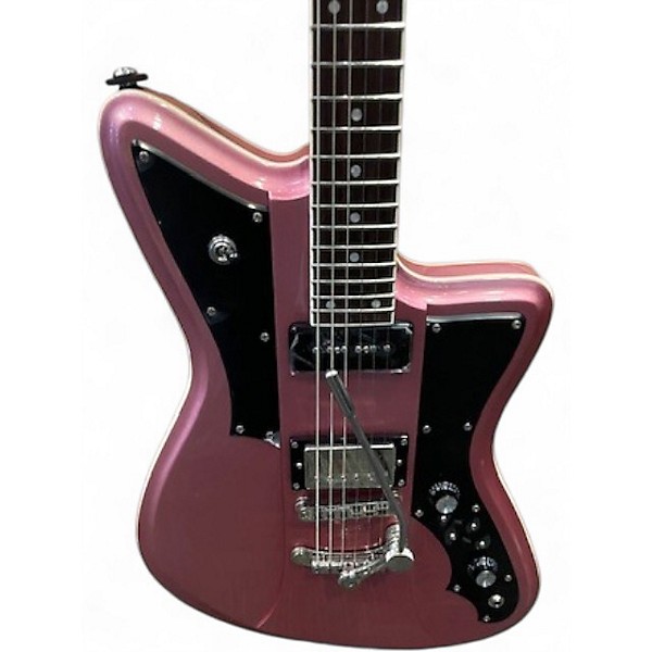 Used Rivolta Mondata Classico Metallic Pink Solid Body Electric Guitar