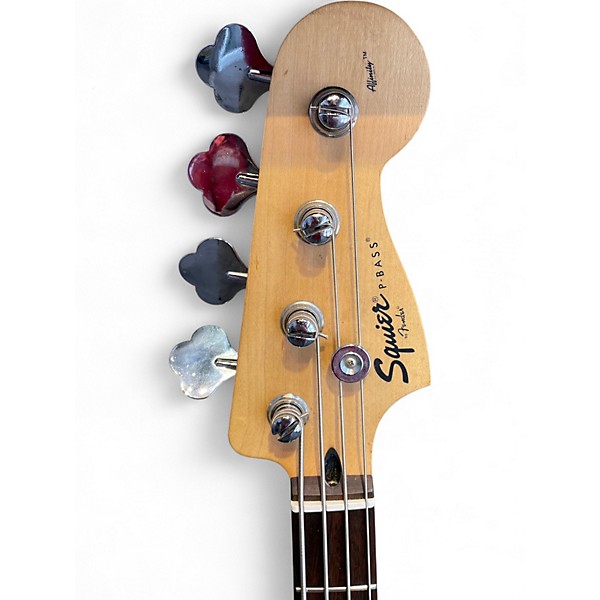 Used Squier Affinity Precision Bass Black Electric Bass Guitar