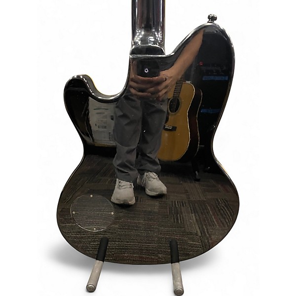 Used Talman TXD71 Black Hollow Body Electric Guitar