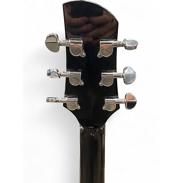 Used Talman TXD71 Black Hollow Body Electric Guitar