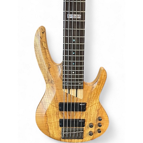 Used ESP LTD B206SM 6 String Natural Electric Bass Guitar