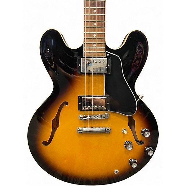 Used Gibson ES335 Tobacco Burst Hollow Body Electric Guitar