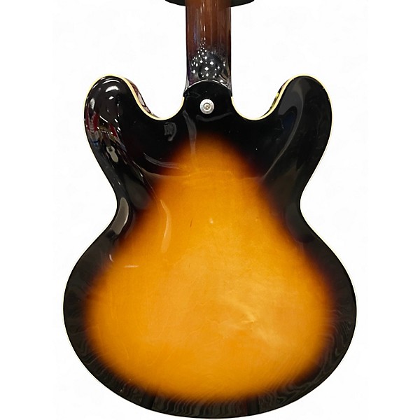 Used Gibson ES335 Tobacco Burst Hollow Body Electric Guitar