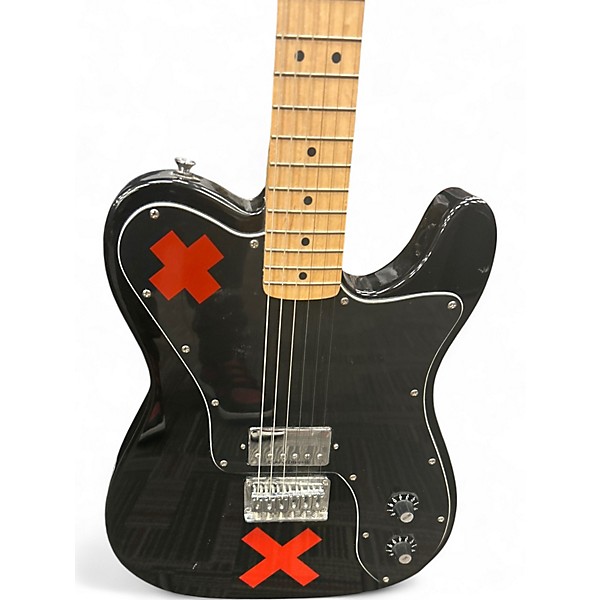 Used Squier Deryck Whibley Signature Telecaster Black Solid Body Electric Guitar