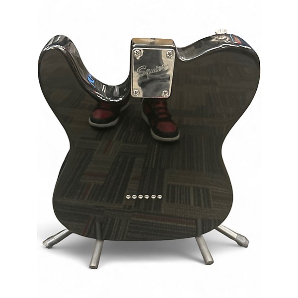 Used Squier Deryck Whibley Signature Telecaster Black Solid Body Electric Guitar