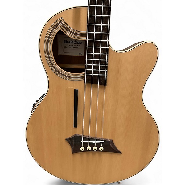 Used RockBass by Warwick Alien Rockbass Natural Acoustic Bass Guitar