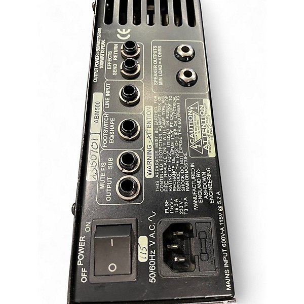 Used Ashdown ABM500 EVO II Bass Amp Head