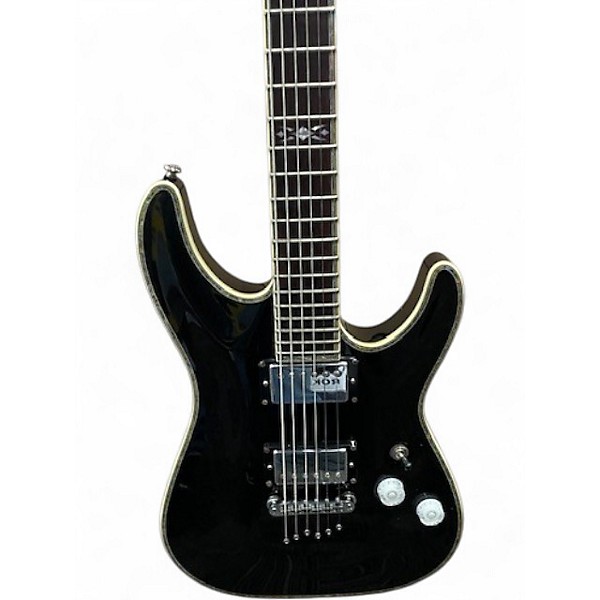 Used Schecter Guitar Research C1 Elite Black Solid Body Electric Guitar