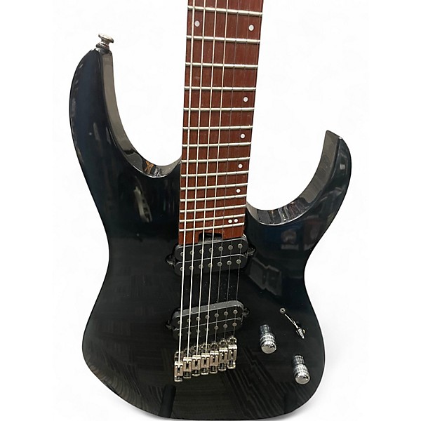 Used Ibanez RGMS7 BLACK Solid Body Electric Guitar