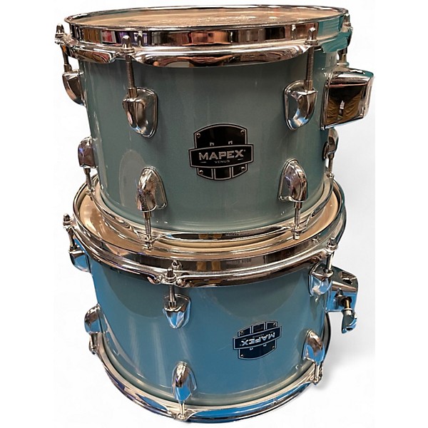 Used Mapex 5 Piece Venus Shell Pack Aqua Blue Aqua Blue Drum Kit