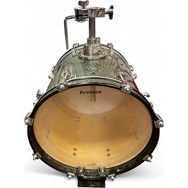 Used Ludwig 4 Piece Breakbeats By Questlove TURQUOISE SPARKLE Drum Kit