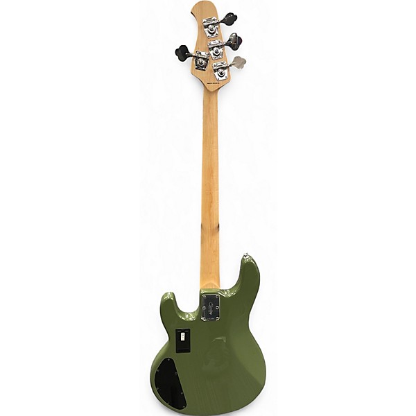 Used Sterling by Music Man Sting Ray RAY4HH Olive Electric Bass Guitar