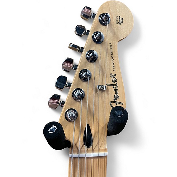 Used Fender UPGRADED PLAYER STRATOCASTER Buttercream Solid Body Electric Guitar