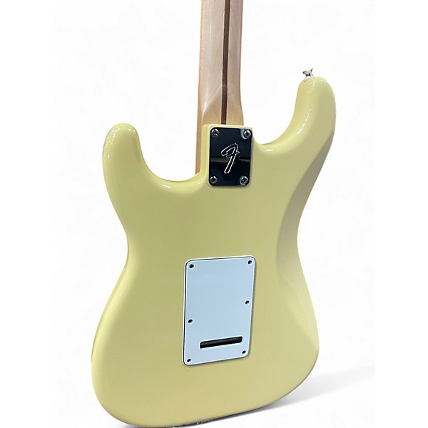 Used Fender UPGRADED PLAYER STRATOCASTER Buttercream Solid Body Electric Guitar