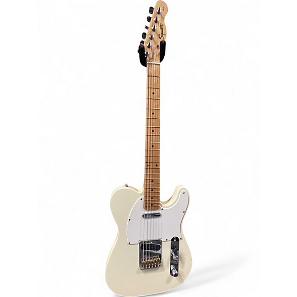Used Squier UPGRADED AFFINITY TELECASTER Olympic White Solid Body Electric Guitar